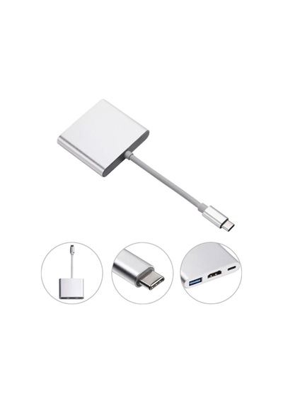 Type-c Hdmi Görüntü Aktarıcı , 4k Hdr Destekli Hdmı Çıkışı, Apple Uyumlu iPhone Apple Uyumlu iPad Apple Uyumlu MacBook İçin