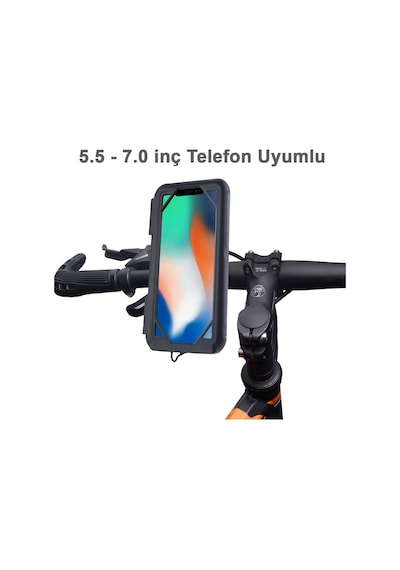 Resolut SUPORTE Telefon Tutucu Kapalı Model 7 Inch ( Xl Büyük Boy ) Gidon Bağlantılı