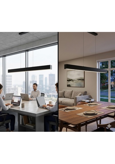 Lineer Led Aydınlatma 120 Cm Kasa 3000k Siyah