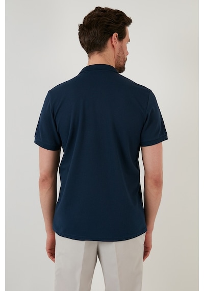 Buratti Regular Fit Pamuklu Düğmeli Erkek Polo Yaka T Shirt 5902326 Indigo
