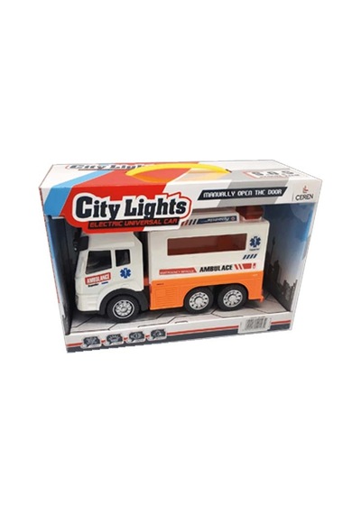 Ctoy Oyuncak Işıklı Ve Sesli Dönen Ambulans Kamyon 89-303a