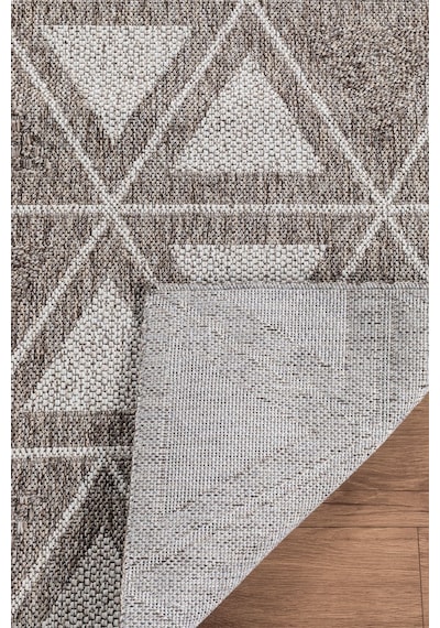 Notre Premium Kalite Kaymaz Tabanlı Doğal Yıkanabilir Kilim Oturma Odası Balkon Bahçe Mutfak Kilim-855 Bej