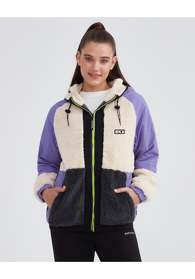 Skechers W Outdoor Fleece Full Zip Sherpa Kadın Off White Ceket S232311-102 Beyaz Skechers W Outdoor Fleece Full Zip Sherpa Kadın Off White Ceket S232311-102 Beyaz
