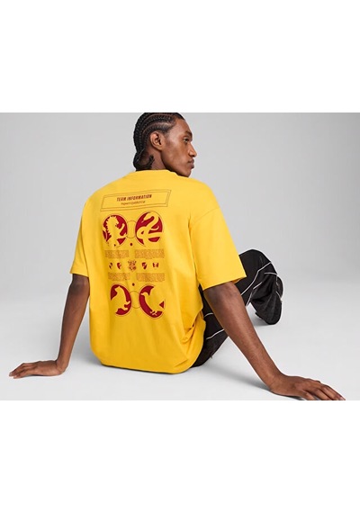 Puma Puma X Harry Potter Tee Unisex Günlük Tişört 63009234 Sarı SARI