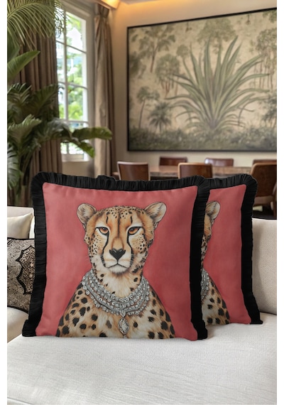 Safari Leopar Mücevherli Saçaklı Yastık Kılıfı-asil Figürlü Eklektik Kırmızı Püsküllü Kırlent Kılıfı Puslu Esinti Lime Safari Leopar Mücevherli Saçaklı Yastık Kılıfı-asil Figürlü Eklektik Kırmızı Püsküllü Kırlent Kılıfı Puslu Esinti Lime