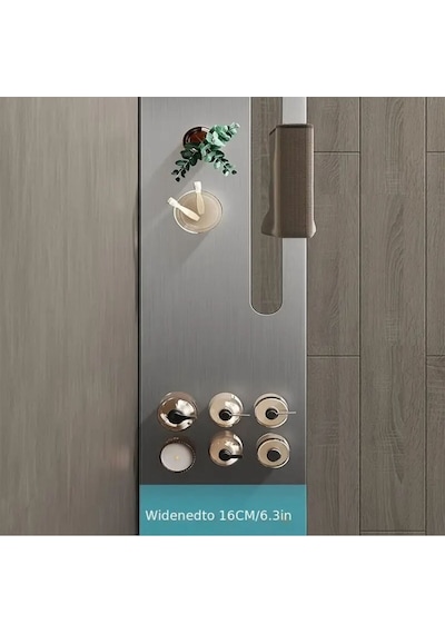 Gkd Dekoratif Paslanmaz Çelik Raf, 50cm-30cm 2 Adet Modern Banyo Havlu Askısı Ve Depolama Ünitesi Gri