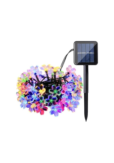 50 Led Papatya Solar 5 M - Rgb 8 Fonksiyonlu
