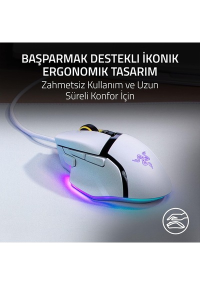 Razer Basilisk V3 - Özelleştirilebilir Kablolu Oyun Faresi - Ergo