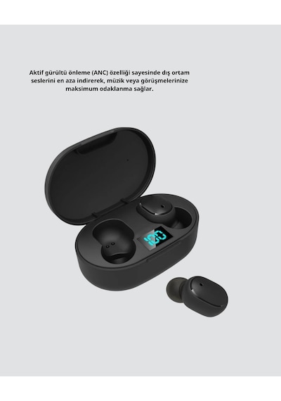 Anc Bluetooth Kulaklık - Suya Ve Tere Dayanıklı, Uzun Pil Ömürlü, Mikrofonlu Kablosuz Kulaklık