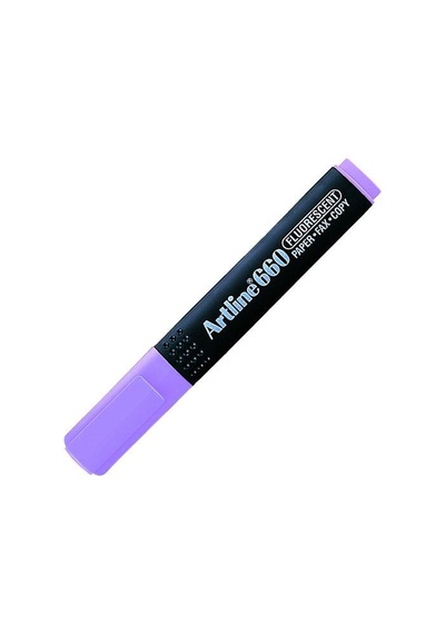 Artline 660 Fosforlu Kalem Floresan Mor