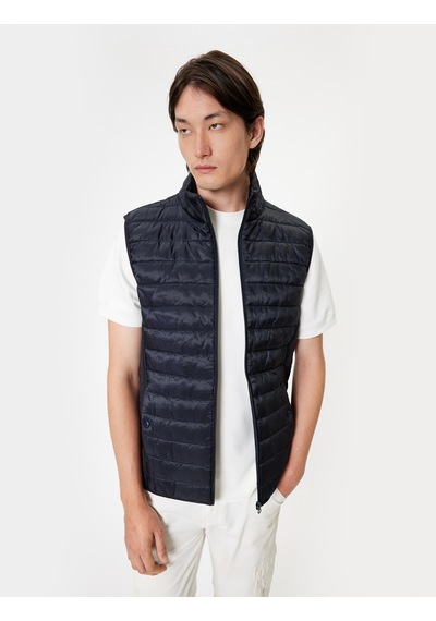 Koton Şişme Yelek Slim Fit Dik Yaka Cep Detaylı Lacivert 5wam20123hw Lacivert