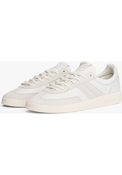 Tommy Hilfiger Tommy Jeans The Greenwich Edge Deri Erkek Sneaker Em0em016150lc Beyaz