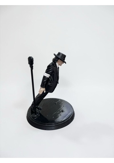 Michael Jackson Heykeli Smooth Criminal Eğilme Pozu Sanatçı Heykelcik 10 Cm Koleksiyonluk