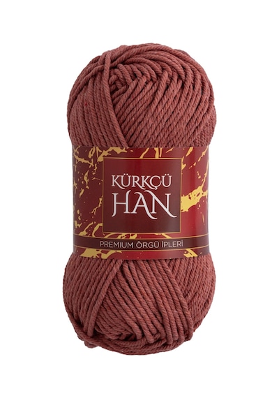 Kürkçü Han Cotton Comfort 100gr Pamuklu Makrome Punch Amigurumi Örgü İpi - Gül Kurusu