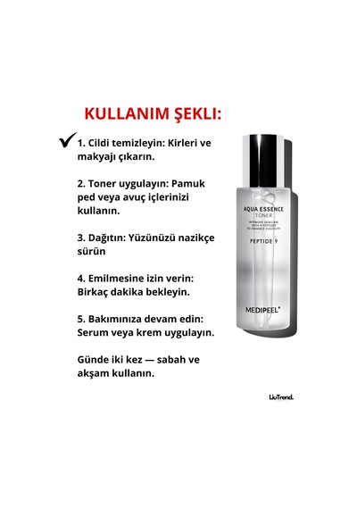 Medipeel Medi-peel Aqua Essence Toner Peptitli Yaşlanma Karşıtı Yüz Toniği M0064