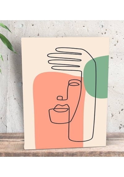 Bk Gift Picasso Style Tasarımlı Dekoratif Mini Kanvas Tablo 15X20 (551115796)