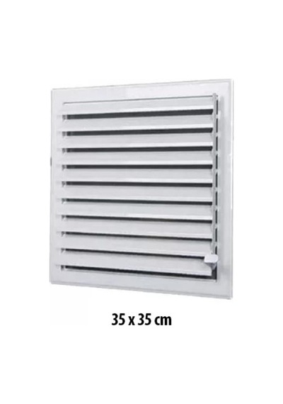 Beyaz Plastik Menfez Panjur 35x35