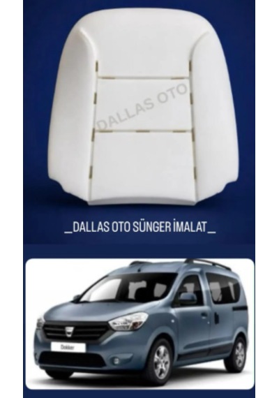 Dacia Dokker Uyumlu Oto Koltuk Sırt Süngeri 2012-2021 1
