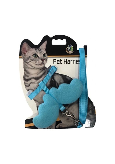 Maxi Life Melek Kanatlı Kedi Göğüs Tasması Gezdirme İpli Set