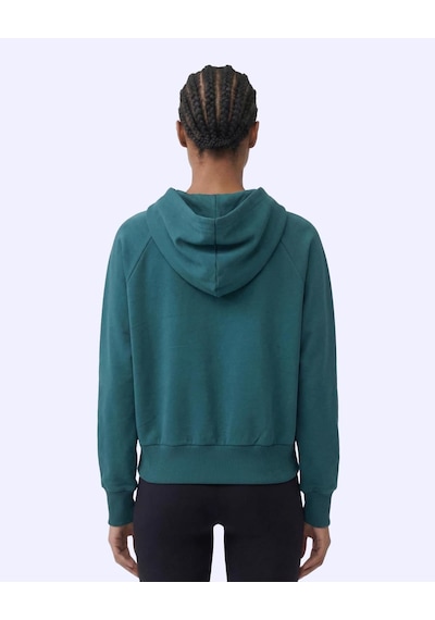 Kappa Milas Full Zip Kadın Yeşil Regular Fermuarlı Eşofman Üstü
