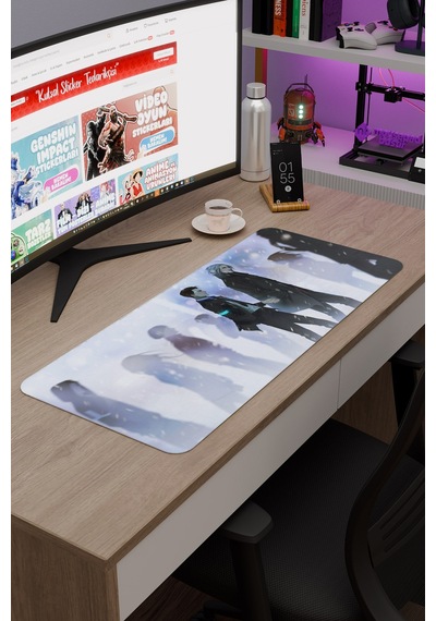 Detroit Become Human Dikişli Kauçuk Oyuncu Mousepad V2 - 70x30 Xl Gaming Mouse Pad