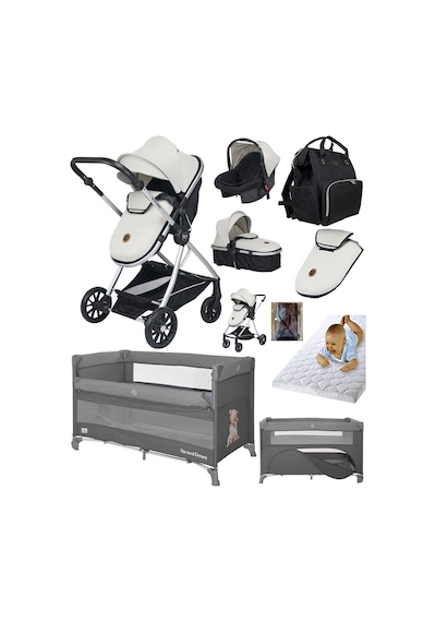 Baby Home 8 in 1 Yeni Doğan Full Takım Set 1010 Travel Sistem Bebek Arabası Ve Lorelli Anne Yanı Beşik Oyun Parkı Yatak Beşik