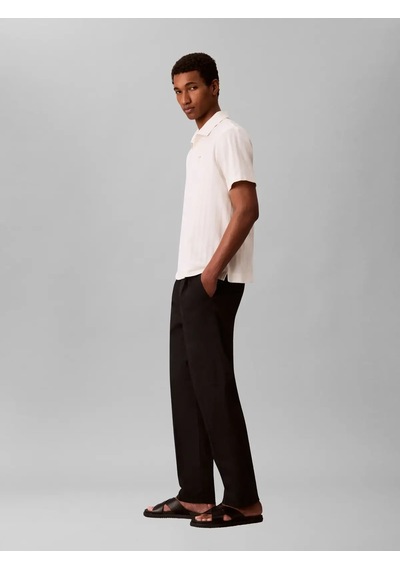 Calvin Klein Ss Easy Vertıcal Str, Yas Krem Erkek Polo