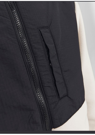 Jack & Jones Yüksek Yakalı Polar Ceket - Marvin 12235864 Moonbeam Koyu Siyah