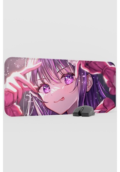 Oshi No Ko Anime V1 - 70x30 Xl Gaming Kauçuk Kaymaz Taban Mouse Pad Fare Altlığı