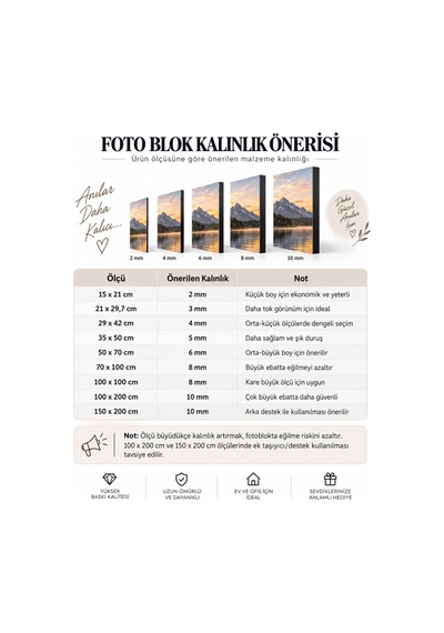 Kişiye Özel Foto Blok Baskı Fotoğraflı Dekoratif Masaüstü Blok Sevgili Aile Çocuk Hediyesi