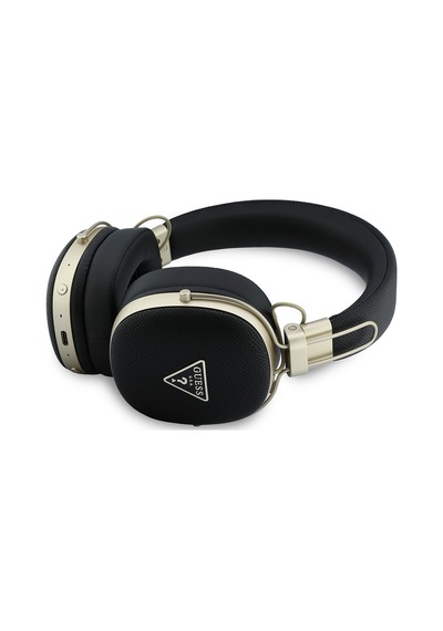 Guess Lisanslı Enc Teknolojili PU Üçgen Metal Logo Bluetooth 5.4 Kulak Üstü Kulaklık