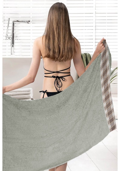 Naturasoft %100 Pamuk Banyo Hamam Havlusu 70x140 Cm Gri