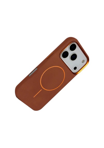 Joko Apple İphone 17 Pro Max Uyumlu Luno Deri Magsafe Kapak - Kahverengi