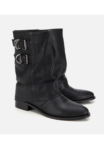 Hotiç Kadın Deri Siyah Tokalı Kırışık Görünümlü Kovboy/western Düz Bot 01boh315750a100 01boh315750a100 Siyah Hotiç Kadın Deri Siyah Tokalı Kırışık Görünümlü Kovboy/western Düz Bot 01boh315750a100 01boh315750a100 Siyah