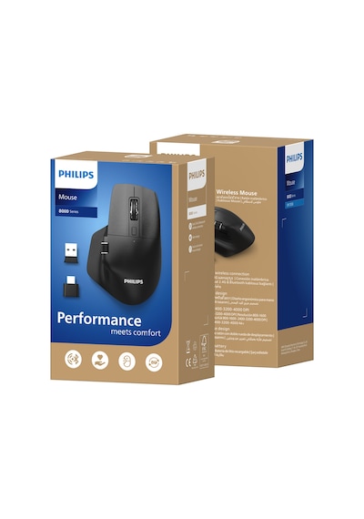 Philips SPK7858 Bluetooth Kablosuz Çift Modlu 4000DPI 7 Tuşlu Optik Mouse