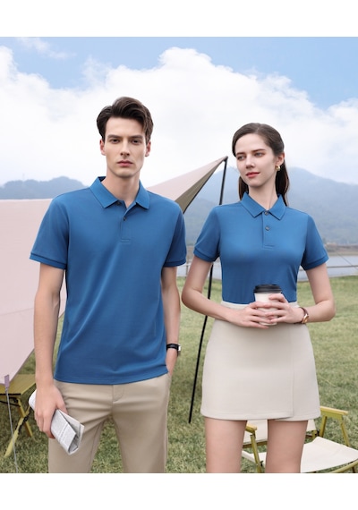 New Performance.arw50169.serintutan-antibakteriyel-yüksek Kalite.düğmeli Polo T.shirt Mavi