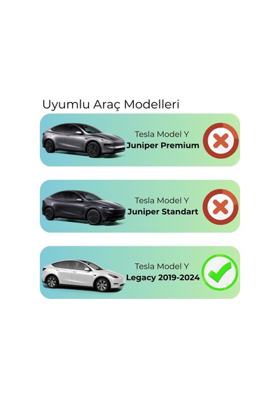 Tesla Model Y İle Uyumlu Arka Bagaj Askılık V1 Junpier Uyumlu Değildir