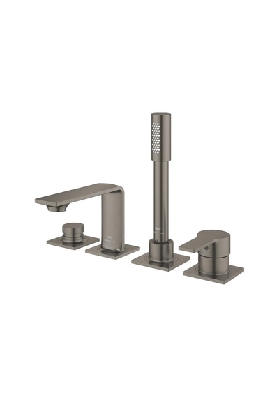 Grohe Allure 19316AL1 Fırçalı Sert Grafit 4 Delikli Ankastre Küvet Bataryası Nikel