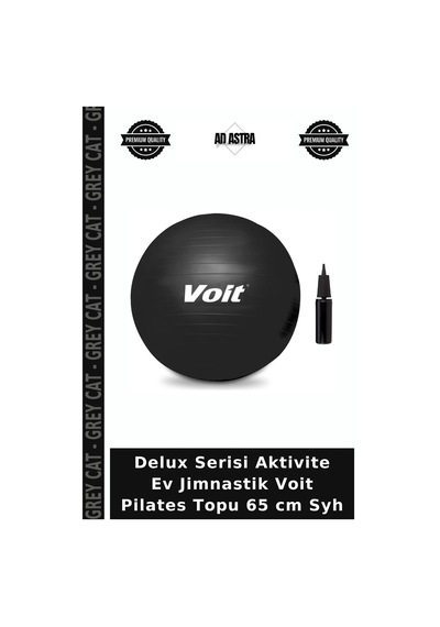 Delux Serisi Aktivite Ev Jimnastik Voit Pilates Topu 65 Cm Syh