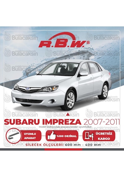 Subaru Impreza Muz Silecek Takımı (2007-2011) RBW