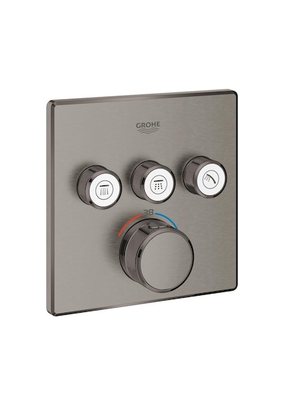 Grohe Grohtherm Smartcontrol Üç Valfli Akış Kontrollü Ankastre Termostatik Duş Bataryası - 29126Al0