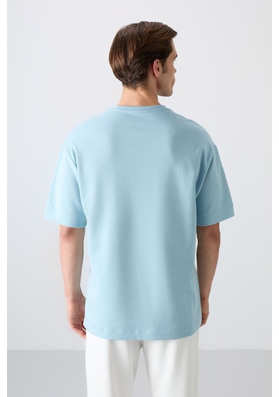 Tommy Life Açık Mavi Pamuklu Kalın Yumuşak Dokulu Oversize Fit Baskılı Erkek T-shirt - 88320 Açik Mavi Tommy Life Açık Mavi Pamuklu Kalın Yumuşak Dokulu Oversize Fit Baskılı Erkek T-shirt - 88320 Açik Mavi