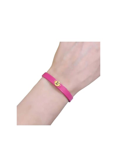 Archin B Harfine Özel 14 Ayar Altın Plakalı Yuvarlak Motifli Pembe Derili Hediye Bileklik-394harf B Archin B Harfine Özel 14 Ayar Altın Plakalı Yuvarlak Motifli Pembe Derili Hediye Bileklik-394harf B
