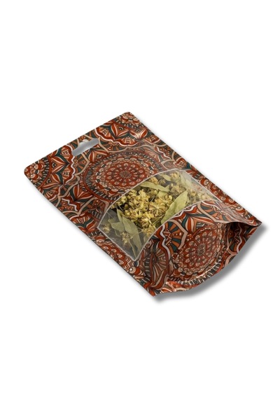 Kırmızı Hazır Desenli Doypack - 100 Adet 15x21