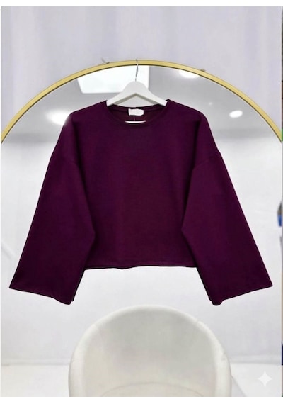 Lovie Moda Basic Oysho Bluz Bordo