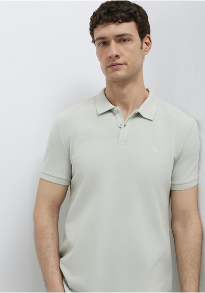 Mavi - Mavi Mühür Logo İşlemeli Yeşil Polo Tişört 8804370148