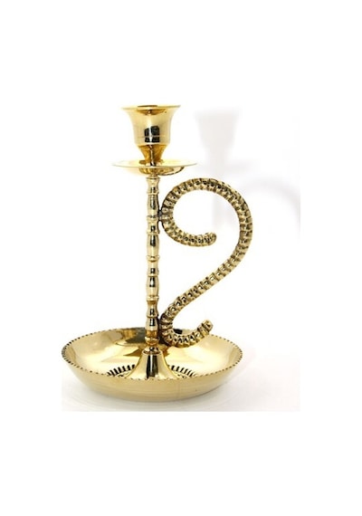 Tekli Pirinç Şamdan Model 1