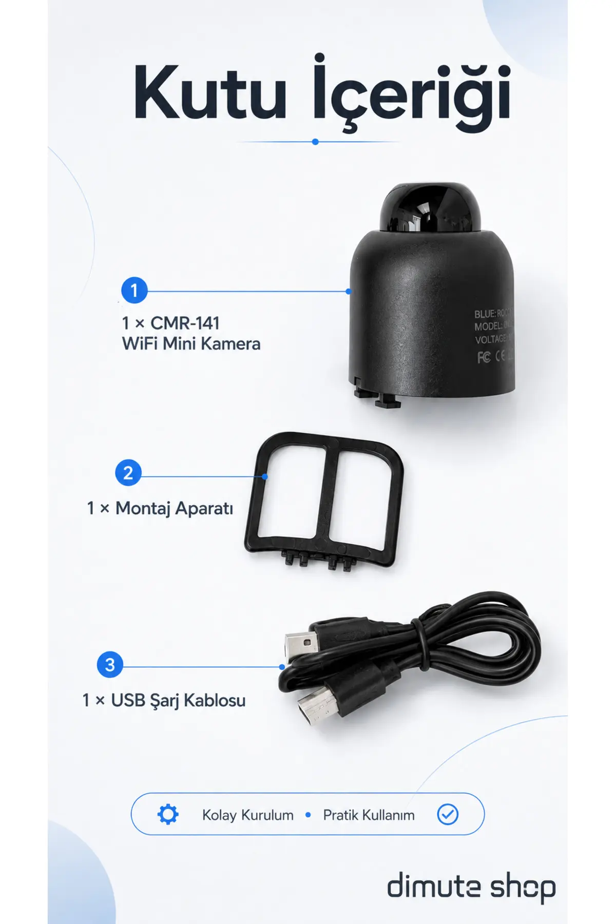 1080p Hd Wifi Mini Güvenlik Kamerası Kablosuz 2.4ghz, 160 Döner, Uzaktan İzleme