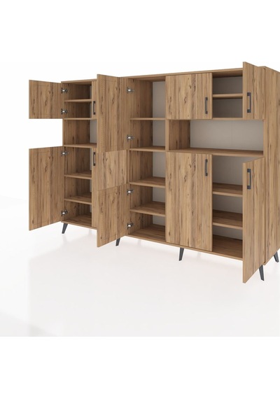 Hyperion Dolap 14 Raflı 10 Kapaklı 220x44x163 Çam-çam Çam-çam Hyperion Dolap 14 Raflı 10 Kapaklı 220x44x163 Çam-çam Çam-çam