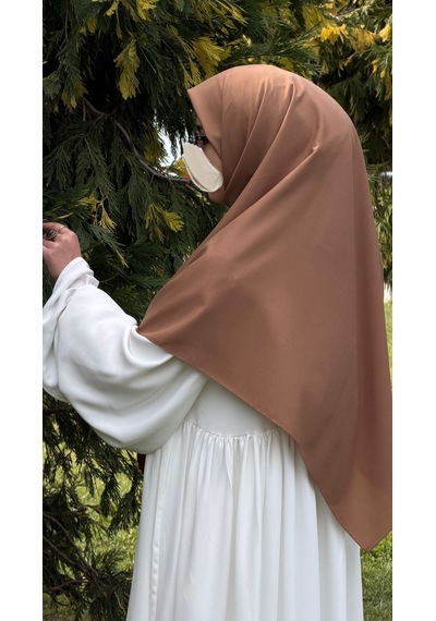 Qalortex Scarf Pamuklu Organik Modal Eşarp-karamel